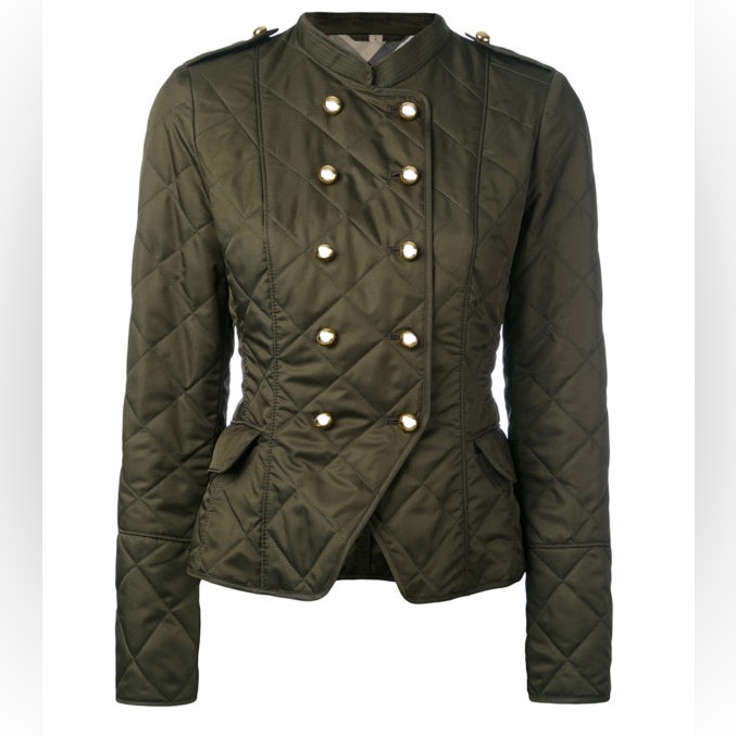 Burberry Double-Breasted Quilted Jacket